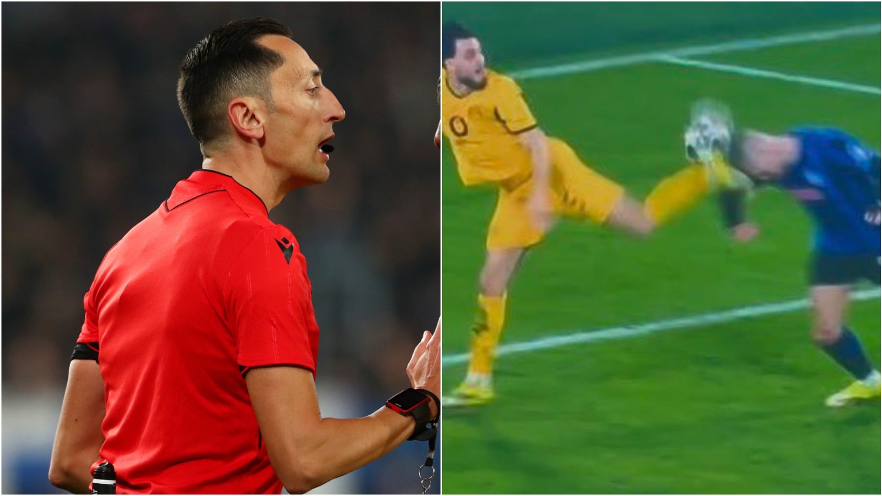 Otro espanto del arbitraje español en Champions: Sánchez Martínez se traga un penalti y es salvado por el VAR