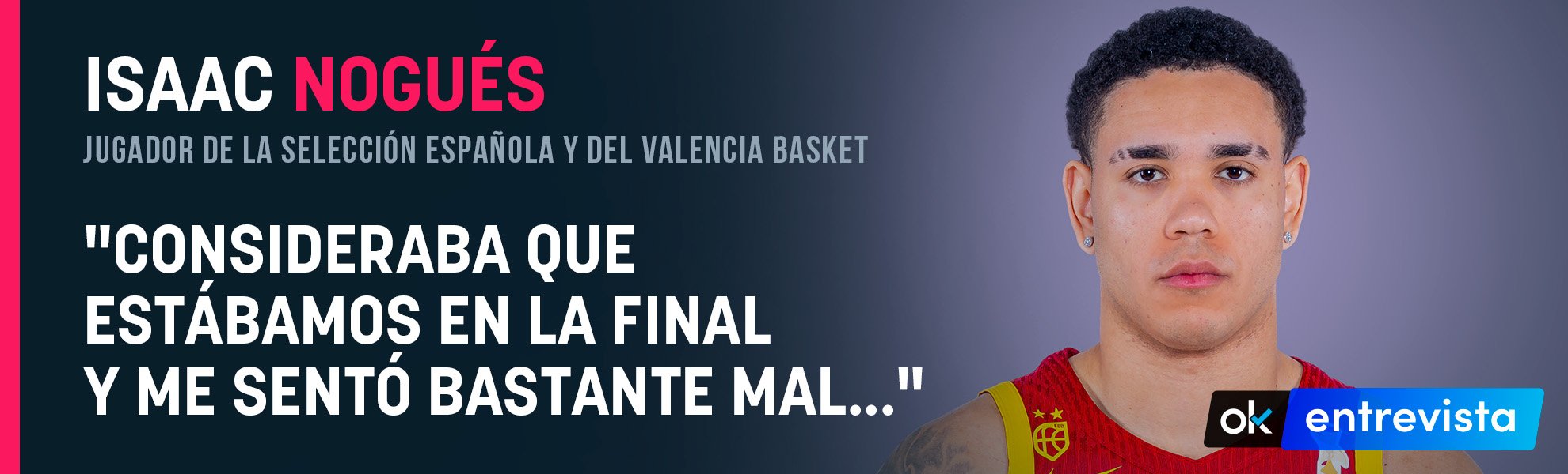 Isaac Nogués, jugador del Valencia: Consideraba que estábamos en la final de Copa y me sentó bastante mal