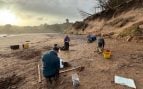 Arqueólogos de Escocia documentan un yacimiento de 2.000 años en la playa de Angus antes de que el mar lo destruyera por completo en solo 48 horas. (Foto: Universidad de Aberdeen)