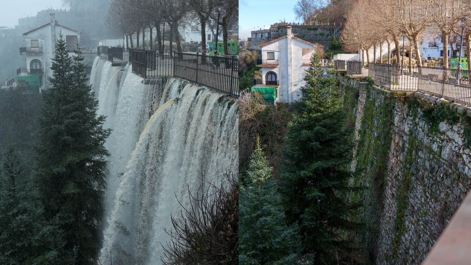 Escenario de la localidad gaditana de Grazalema recuperando la normalidad, tras haber estado completamente inundado por las fuertes lluvias con las que el temporal golpeó al municipio. (Foto: Francisco J. Olmo / Europa Press).