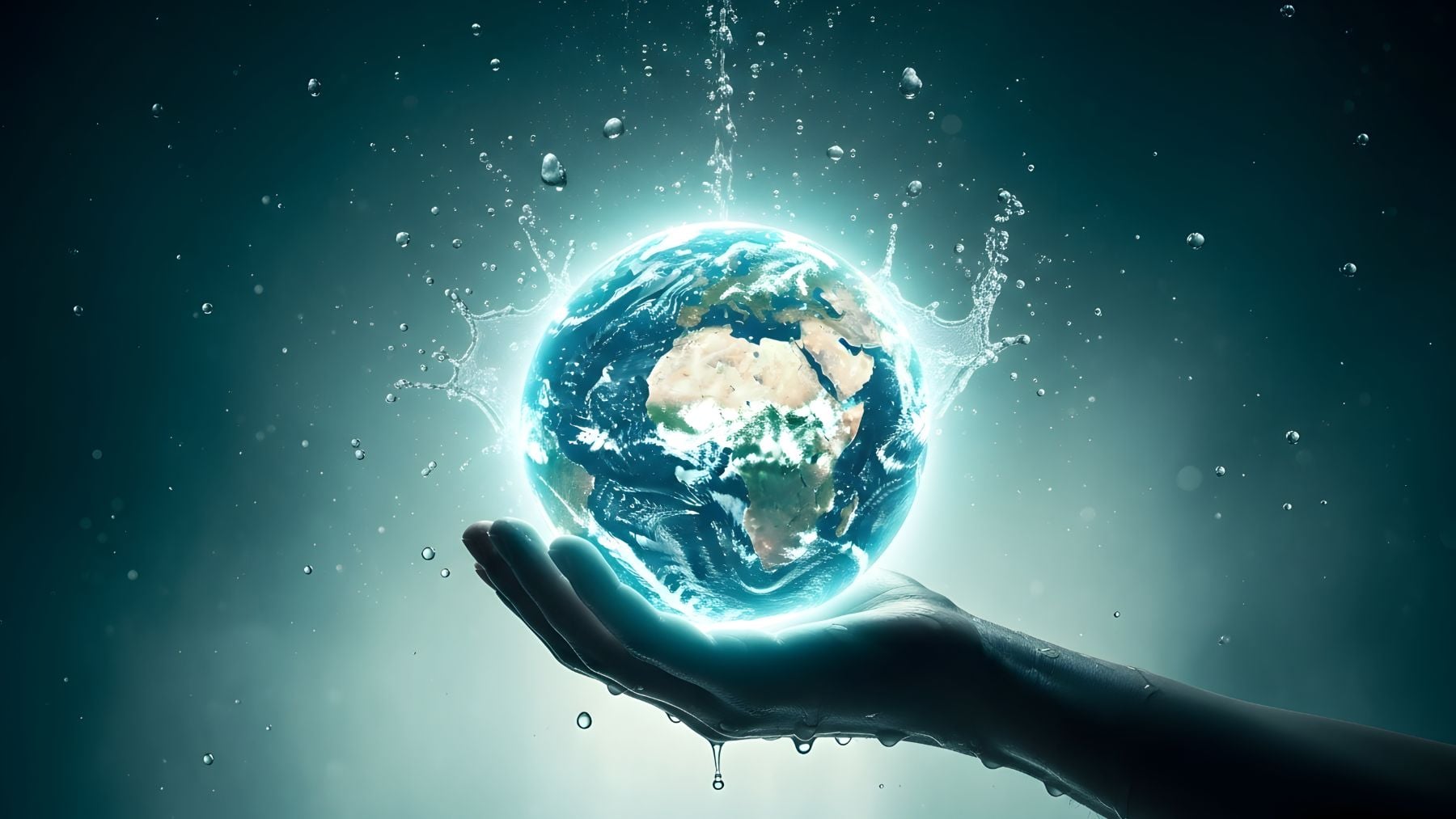 Día Mundial del Agua. Generado por IA.