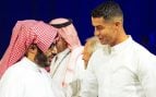 Cristiano Ronaldo y el ex presidente del Almería.