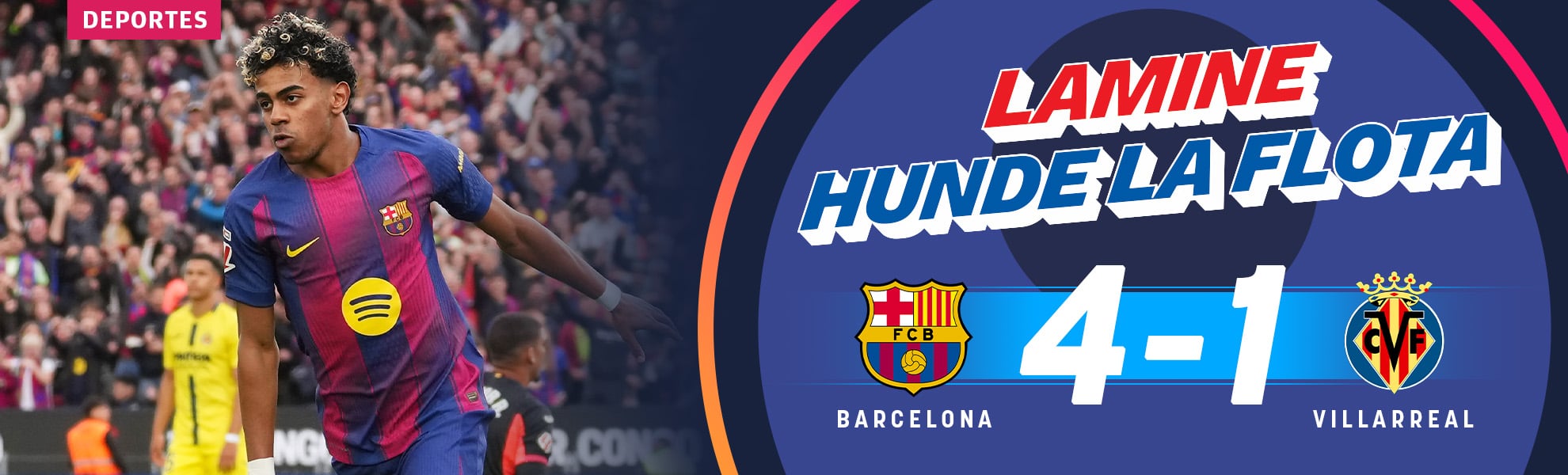 Lamine Yamal hunde la flota