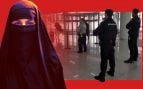 pasajera niqab aeropuerto