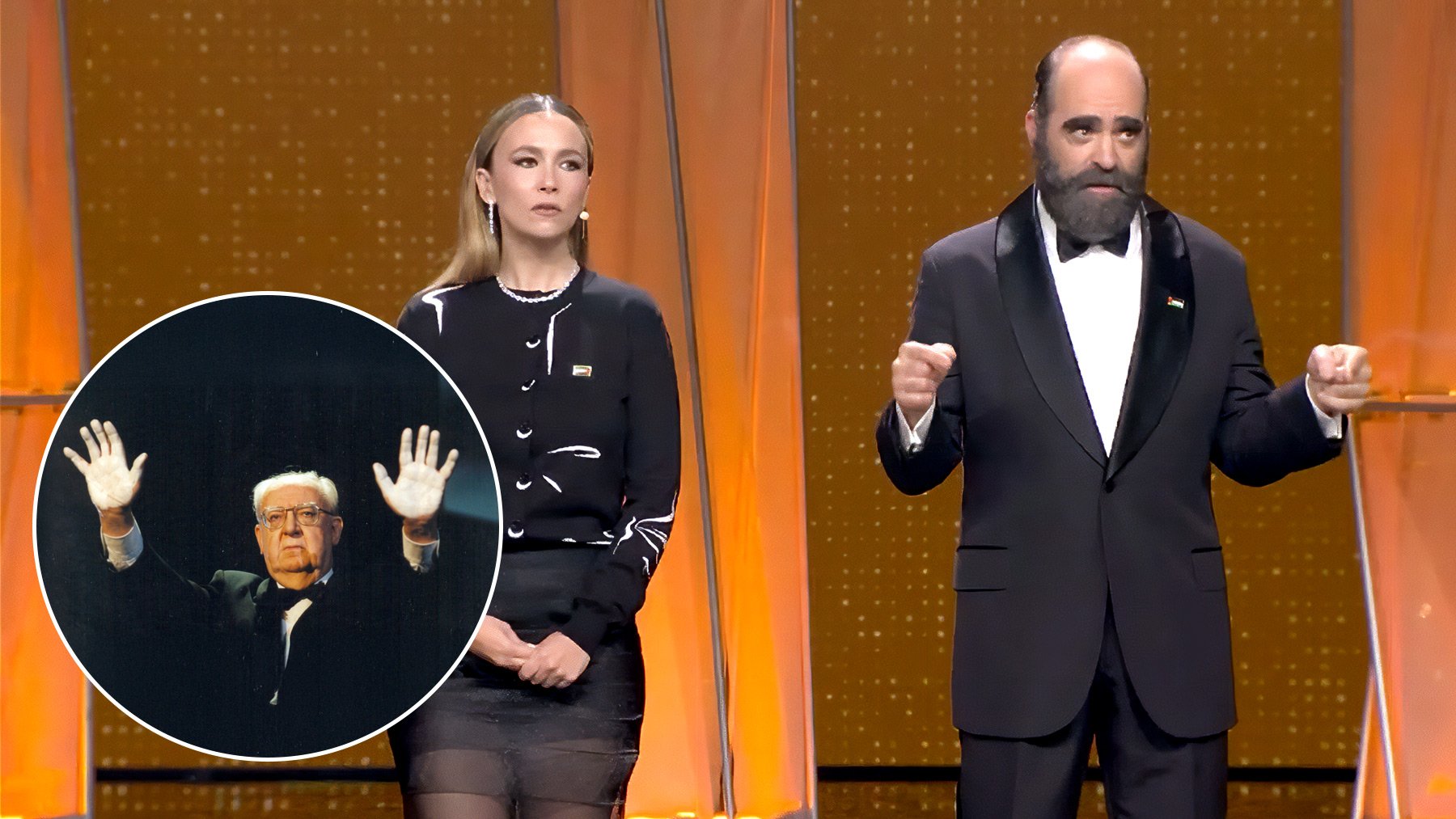 Los Goya 2026 silencian la condena a ETA de Borau y reciclan su gesto icónico para denunciar el genocidio en Gaza