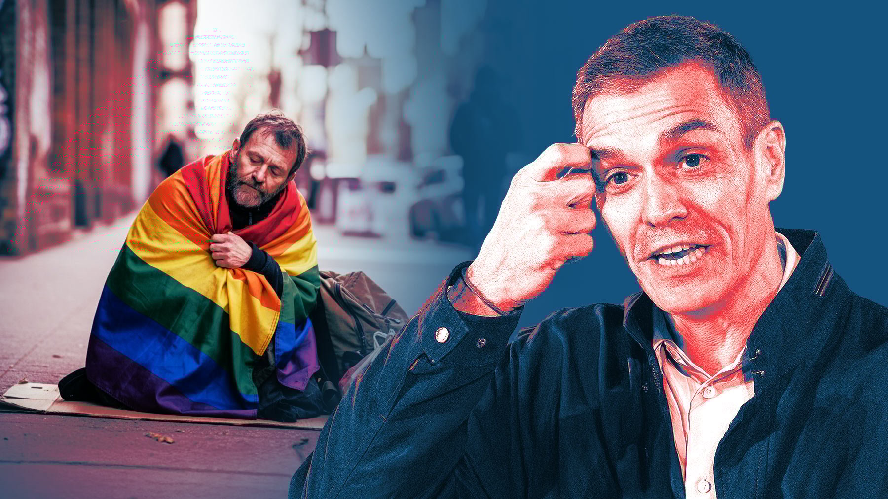 Sánchez gasta 50.000 € en estudiar a los sintecho LGTBI para justificar ayudas exclusivas al colectivo