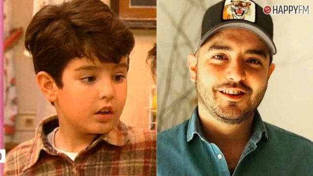 Aarón Guerrero en Médico de familia (a la izquierda) y en la actualidad (a la derecha) (Mediaset/instagram).