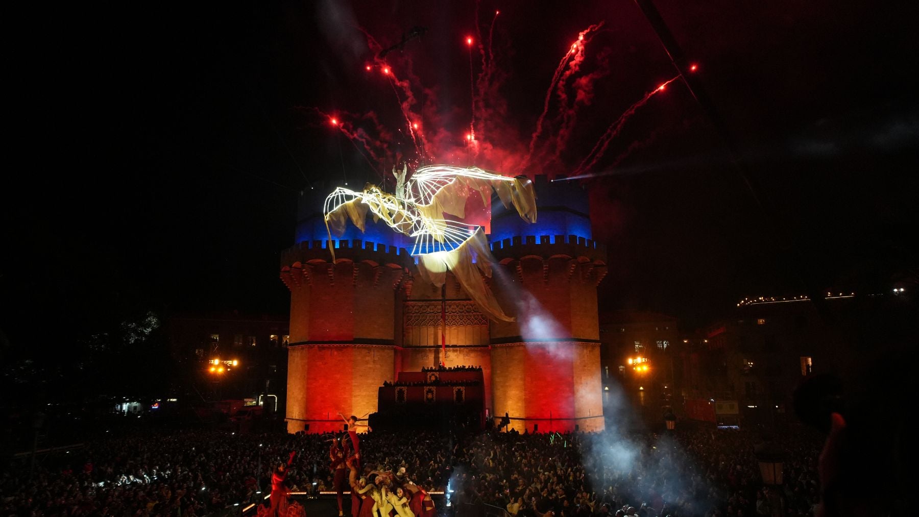 Actuación durante la Crida de Valencia. (Foto: EP)