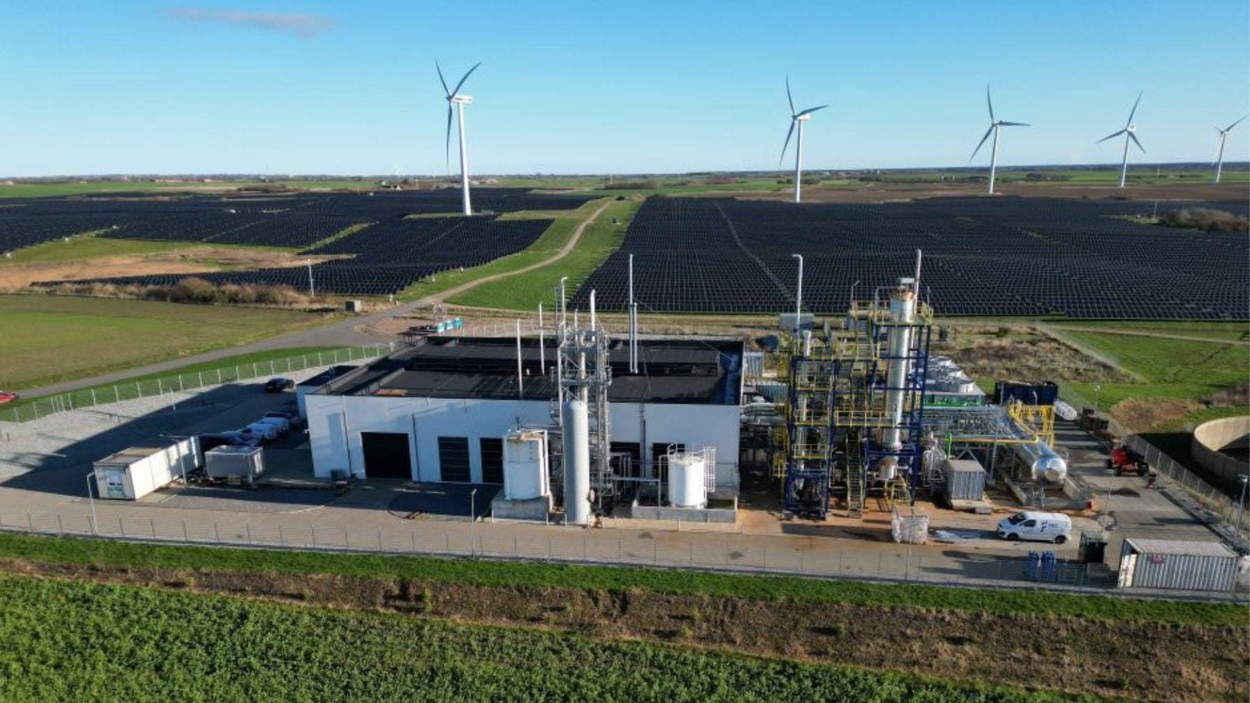 La primera planta dinámica de amoníaco verde. Imagen de Topsoe.