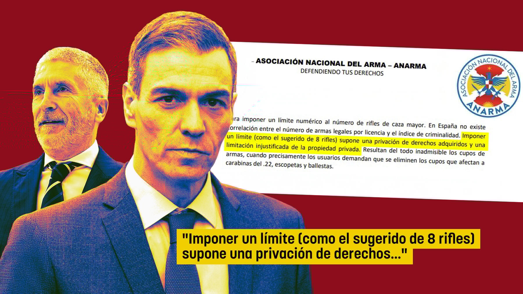 El Gobierno quiere limitar los rifles a un máximo de 8 y los cazadores estallan: Es inadmisible