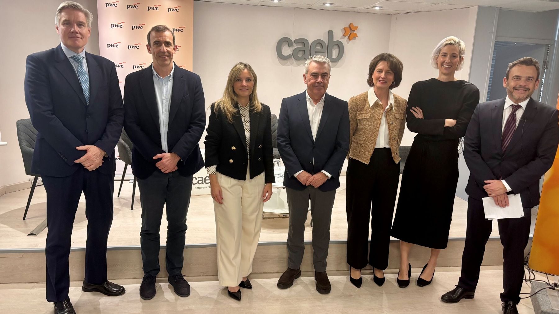 Ponentes de la jornada ‘Tendencias en el mercado inmobiliario en Europa 2026’ en CAEB.