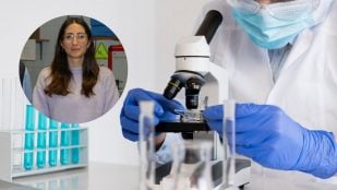 La investigadora Ágata González Caro, del Área de Química Inorgánica de la UCO, lidera el desarrollo de adoquines sostenibles fabricados con conchas de molusco y residuos mineros en la Escuela Politécnica Superior de Belmez.(UCO / Freepik)