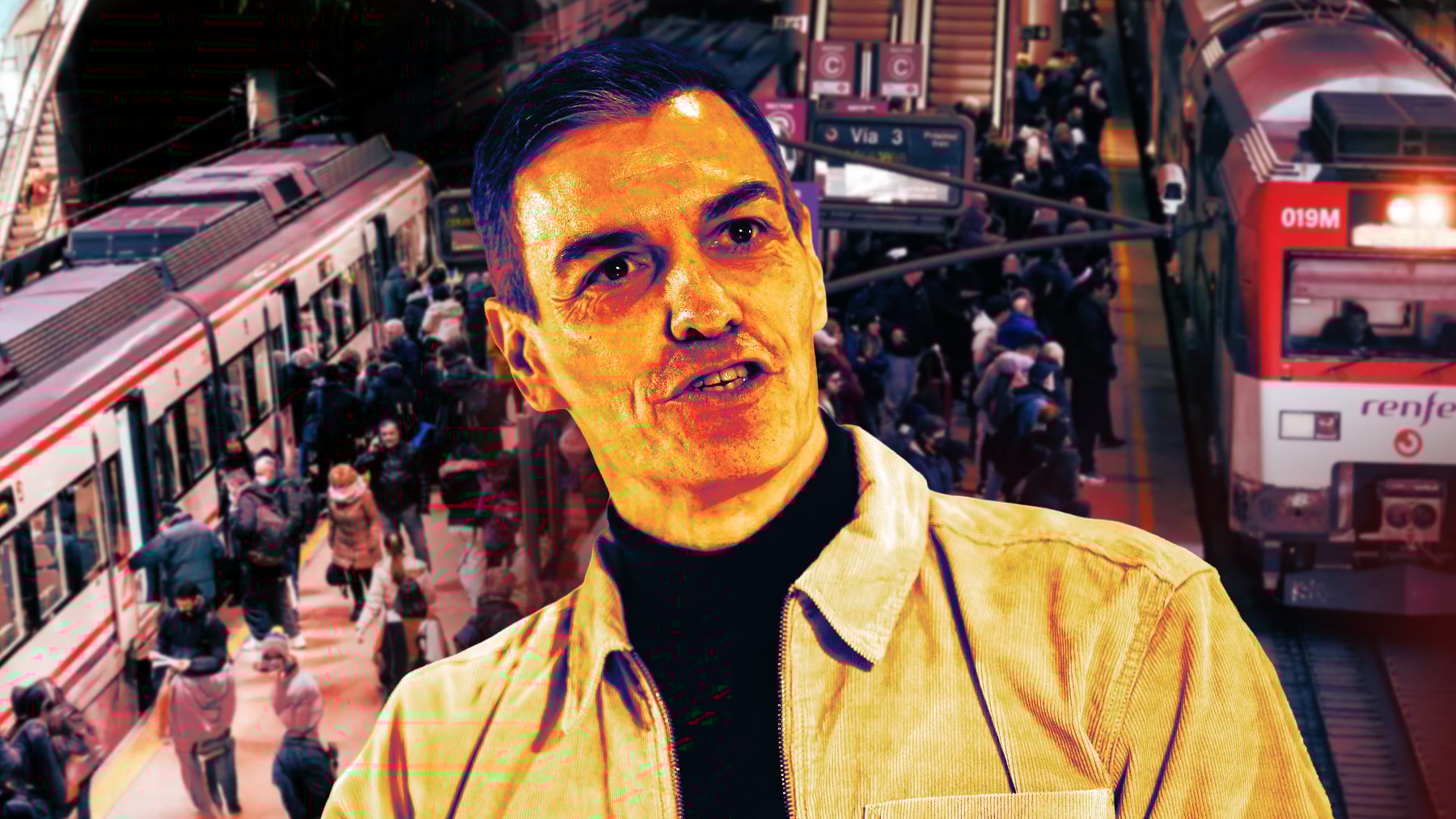 Los Cercanías de Madrid tuvieron 1.521 incidencias en 2025, un 239% más desde que Sánchez llegó