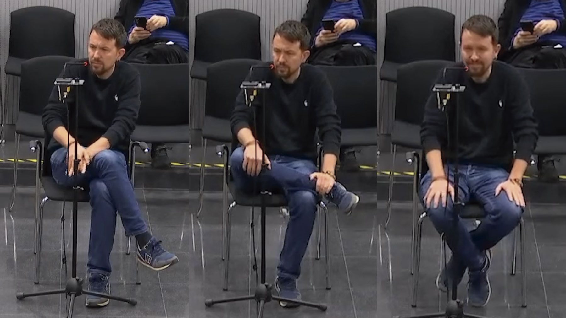 La juez de la Audiencia abronca a Iglesias por cómo se sienta delante del tribunal del