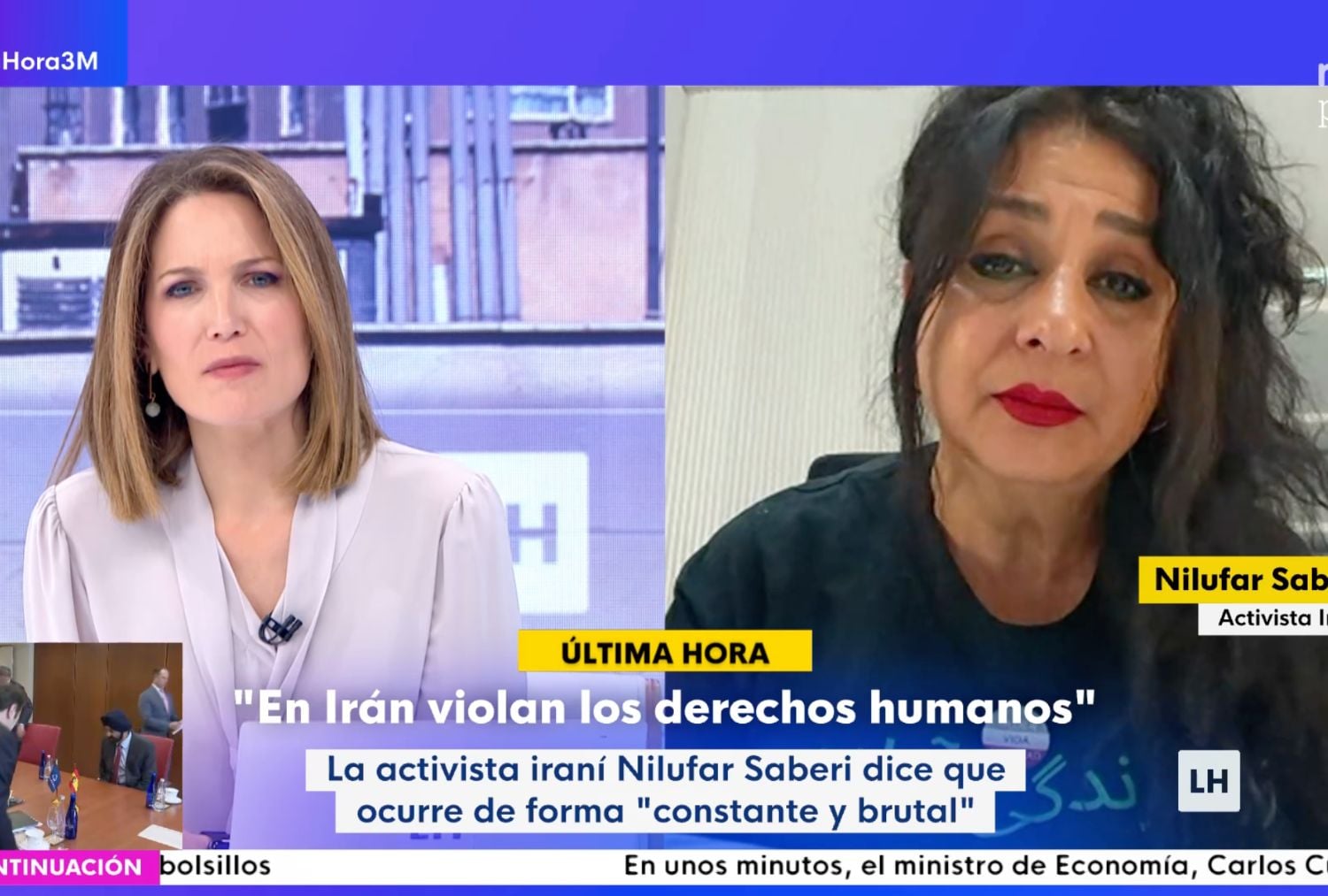 Una iraní noquea a Intxaurrondo en TVE: Ojalá más gobiernos acudieran a nuestro rescate