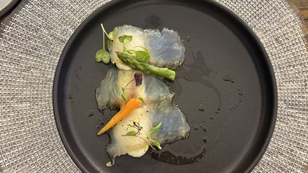 Carpaccio de bacalao Skrei