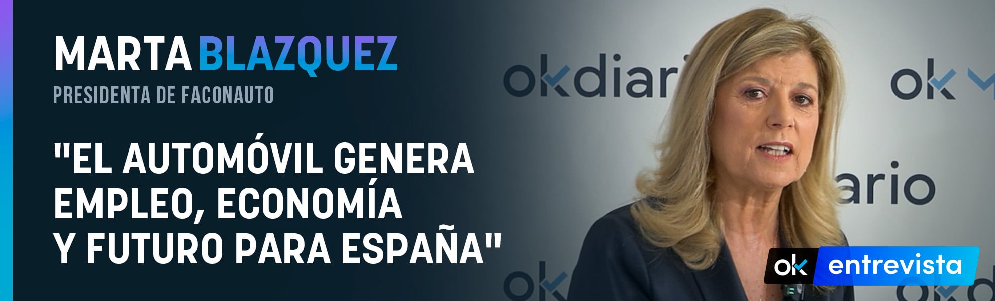 Marta Blázquez, presidenta de Faconauto: El automóvil genera empleo, economía y futuro para España