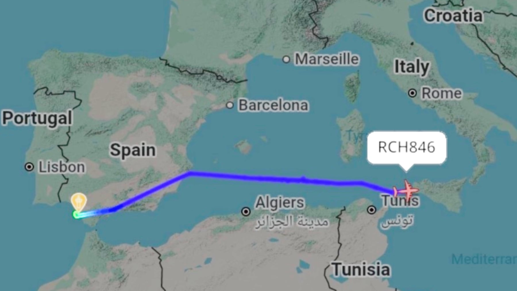 Un avión militar de carga de EEUU despega de Rota pese a que el Gobierno sigue negando su cooperación militar
