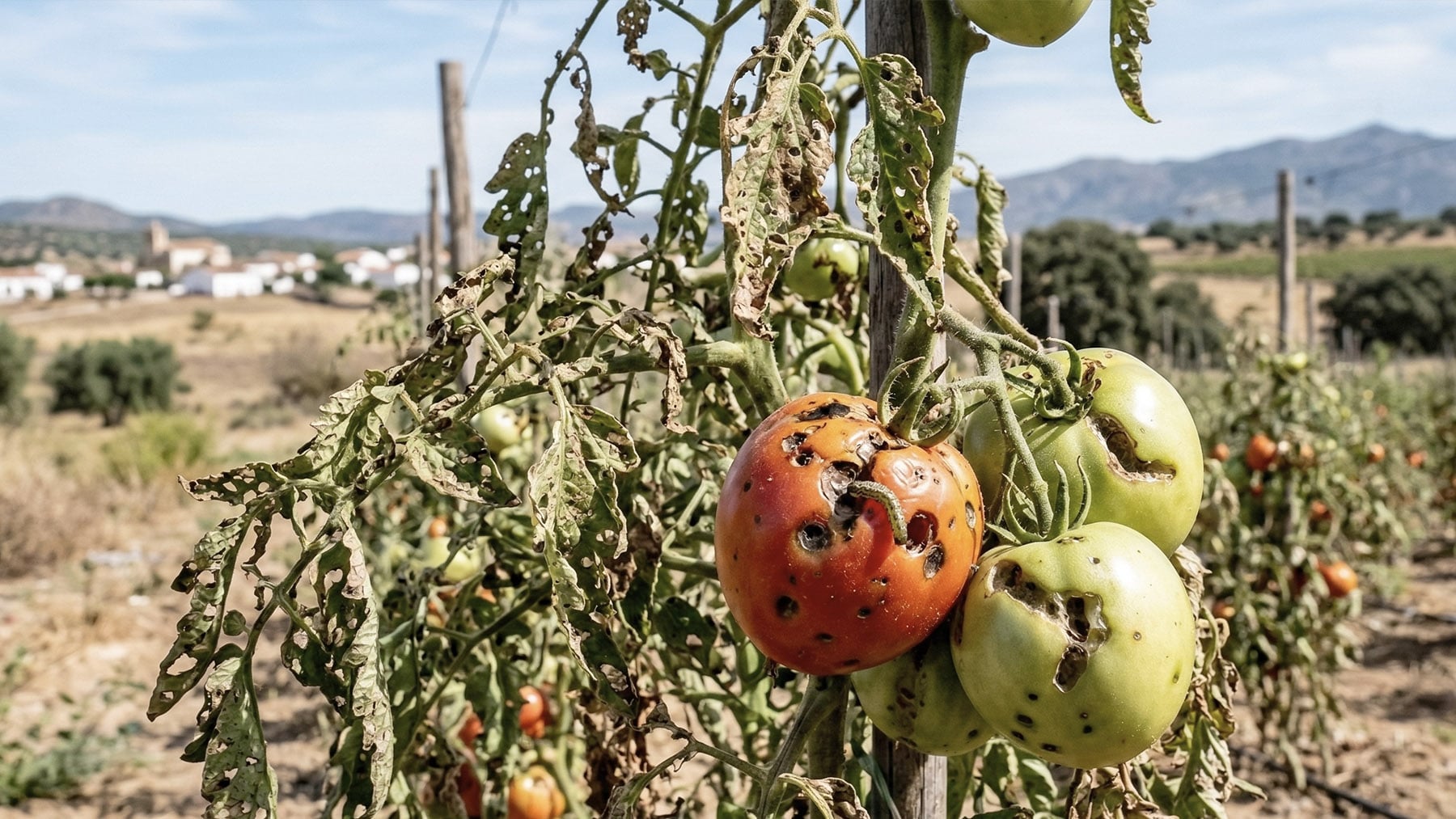 Los agricultores extremeños, en pie de guerra: piden soluciones urgentes para luchar contra las plagas del tomate