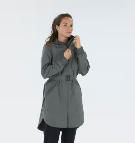 Chubasquero largo de monta&ntilde;a y trekking Mujer Quechua Raincut Long