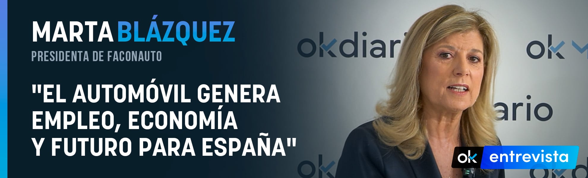 Marta Blázquez, presidenta de Faconauto: El automóvil genera empleo, economía y futuro para España