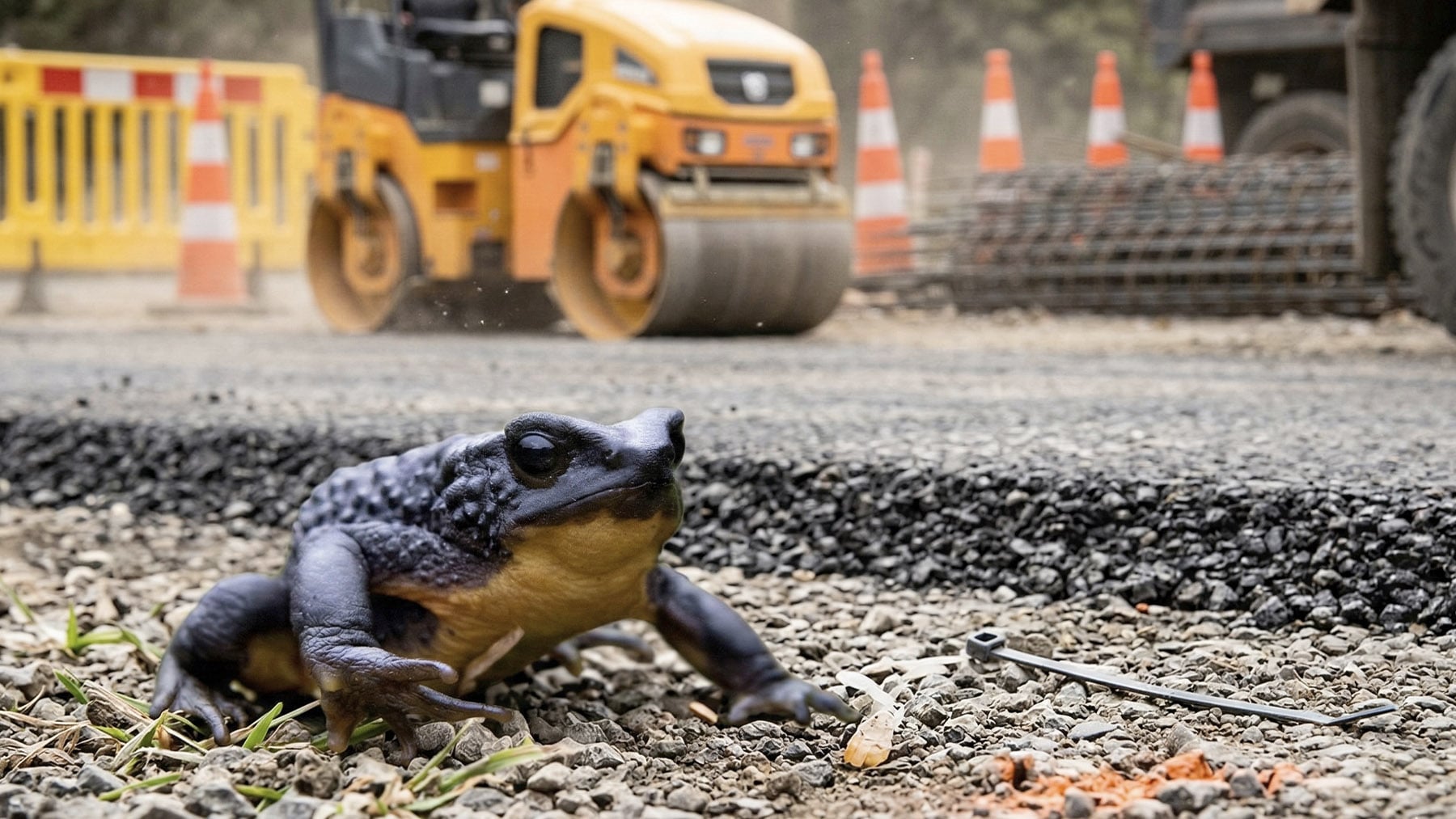 Un juez paraliza la construcción de una carretera para proteger a un rarísimo sapo en peligro de extinción