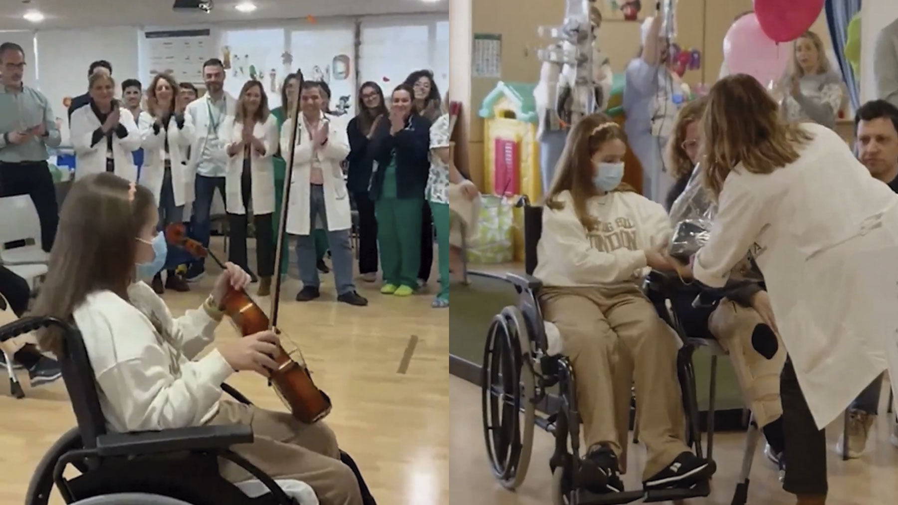 Recibe el alta 47 días después la última menor ingresada por el accidente ferroviario de Adamuz