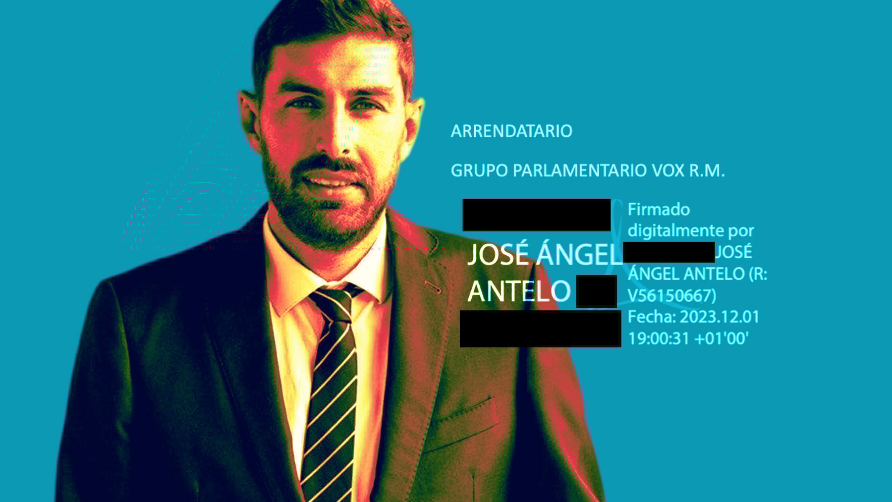 El contrato firmado por Antelo que desmiente su versión sobre el alquiler de la furgoneta a su amigo