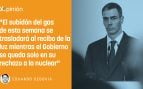 La luz vuelve a dispararse y Sánchez se queda solo contra la nuclear