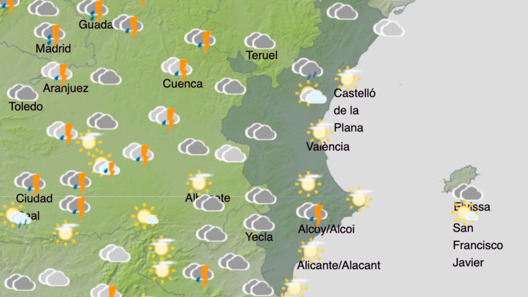 La AEMET avisa por otra DANA a la Comunidad Valenciana: lluvias y nieve en las Fallas