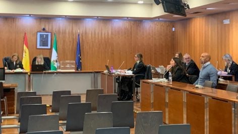 El acusado, Marcos R., en la Audiencia de Málaga. (Efe)