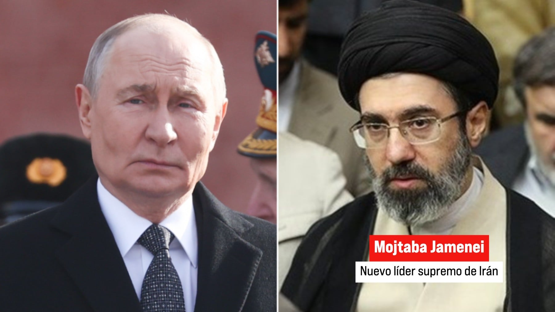Putin garantiza el apoyo total al nuevo líder supremo Mojtaba Jamenei tras la eliminación de su padre