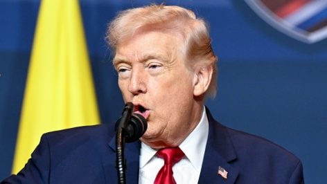 Donald Trump en Florida este fin de semana. (Foto: Getty Images)