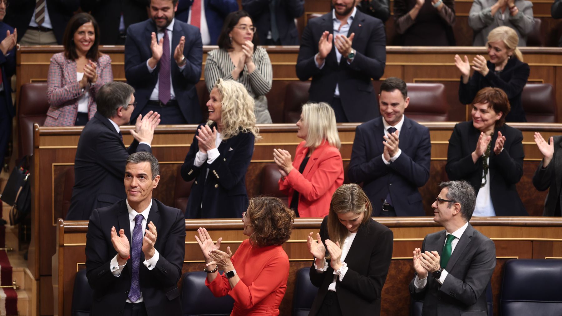La bancada socialista en el Congreso. (Ep)