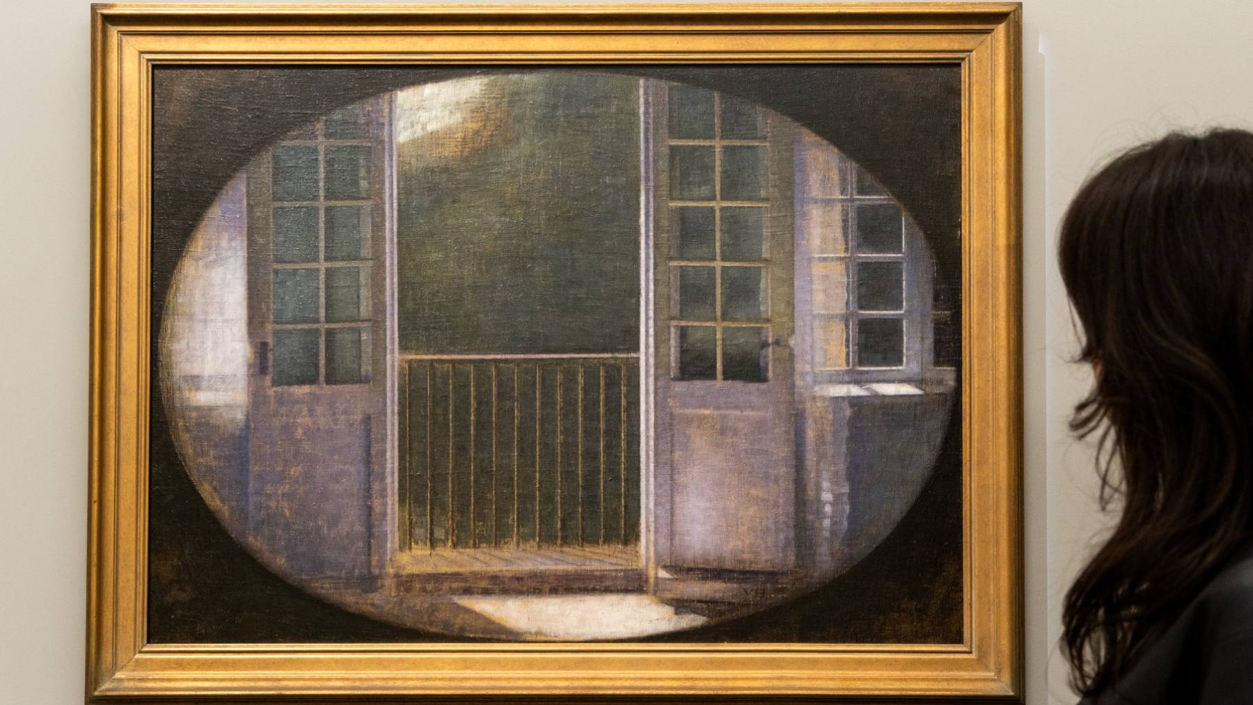 Una de las carismáticas obras de Vilhelm Hammershøi.