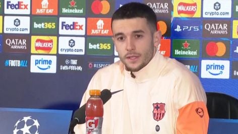 Joan García en sala de prensa. (FC Barcelona)