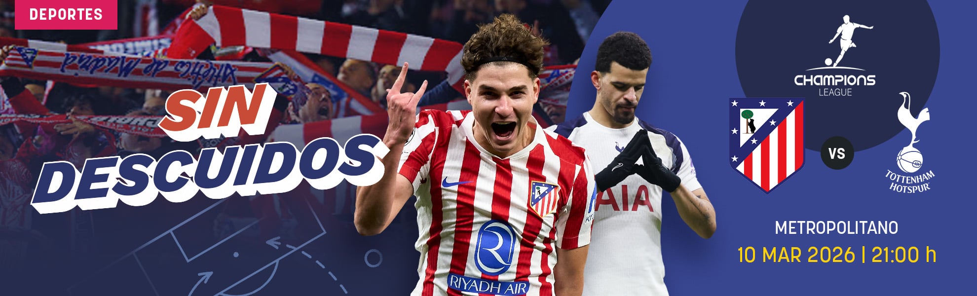 Atlético-Tottenham: sin descuidos ante el lobo con piel de cordero de la Champions