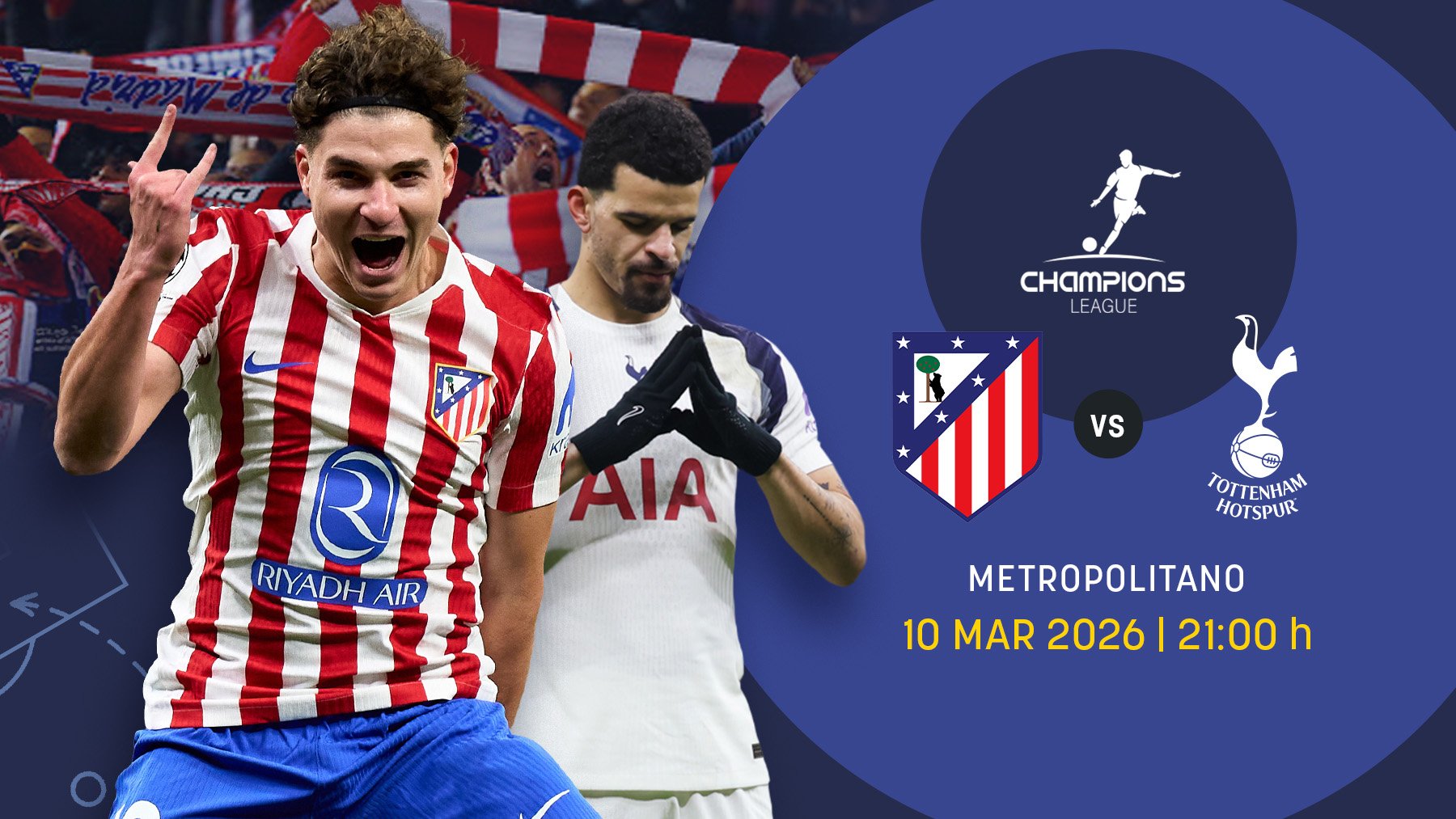 Atlético-Tottenham: sin descuidos ante el lobo con piel de cordero de la Champions
