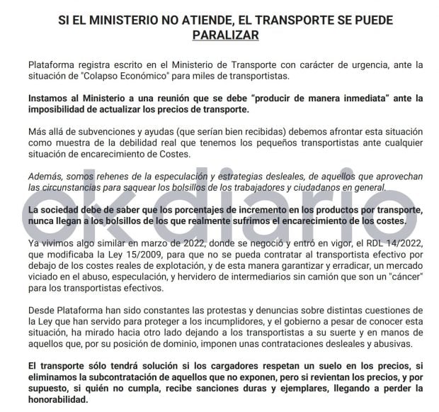 transportistas, carreteras, puente, paro