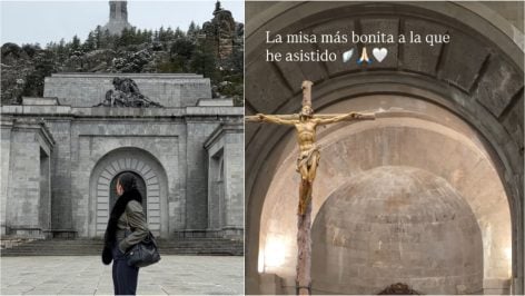 La visita de Georgina Rodríguez al Valle de los Caídos