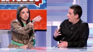 Sarah Santaolalla, En boca de todos, Antonio Naranjo, Nacho abad, Cuatro, brazo en cabestrillo, agresión