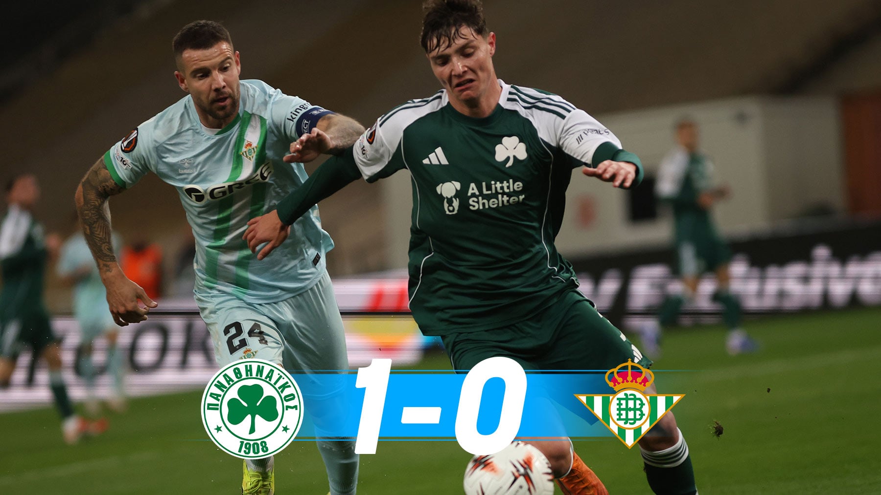 El Betis vive una odisea ante el Panathinaikos