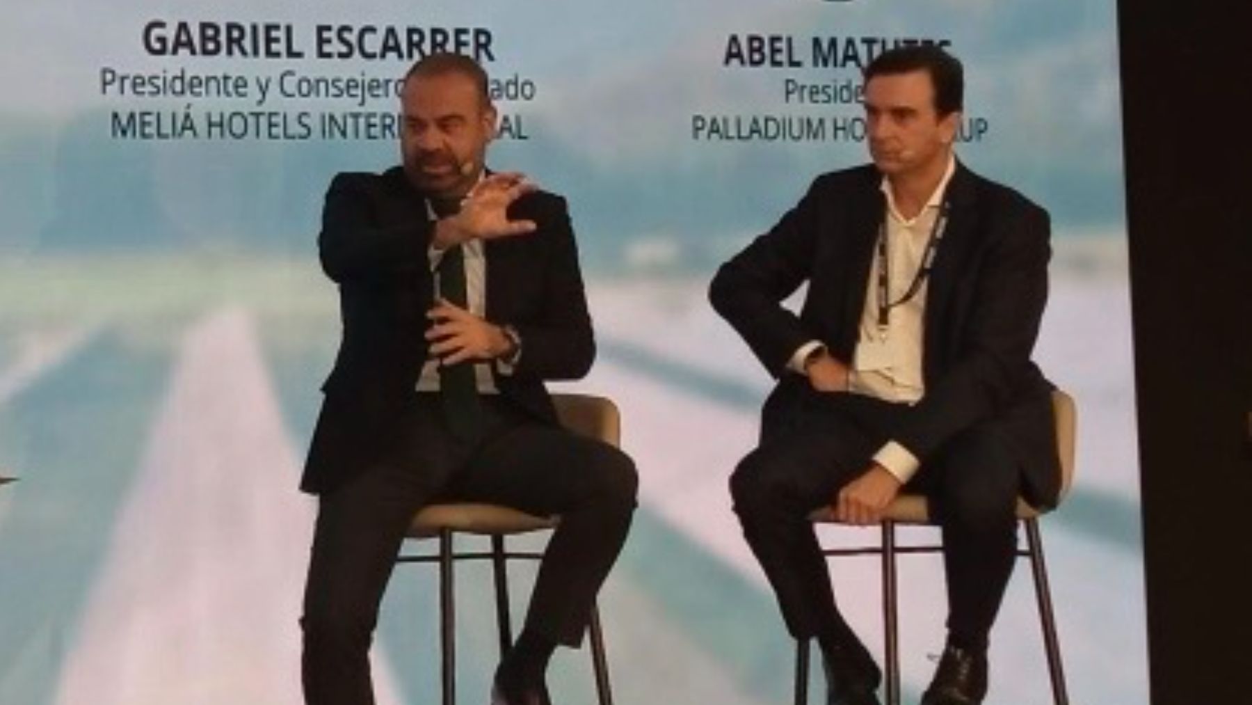 Gabriel Escarrer y Abel Matutes.