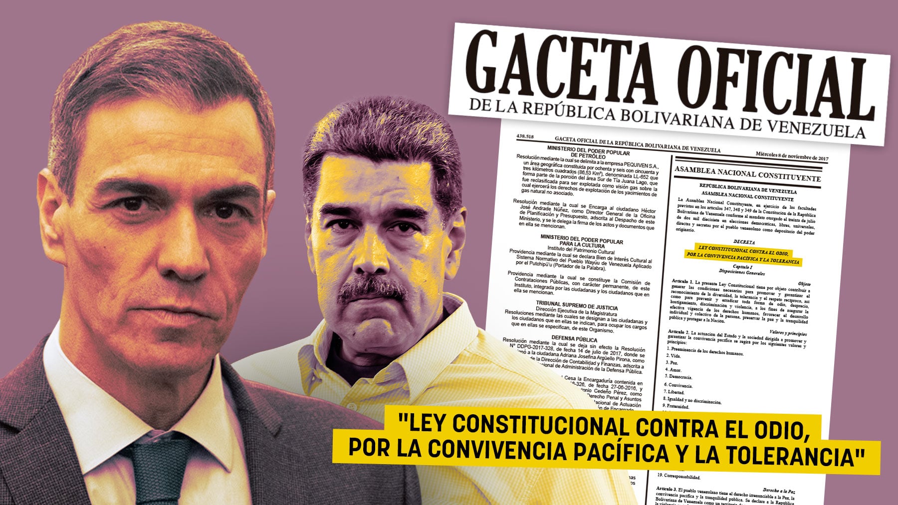 Sánchez plagia a Maduro y al kirchnerismo con su