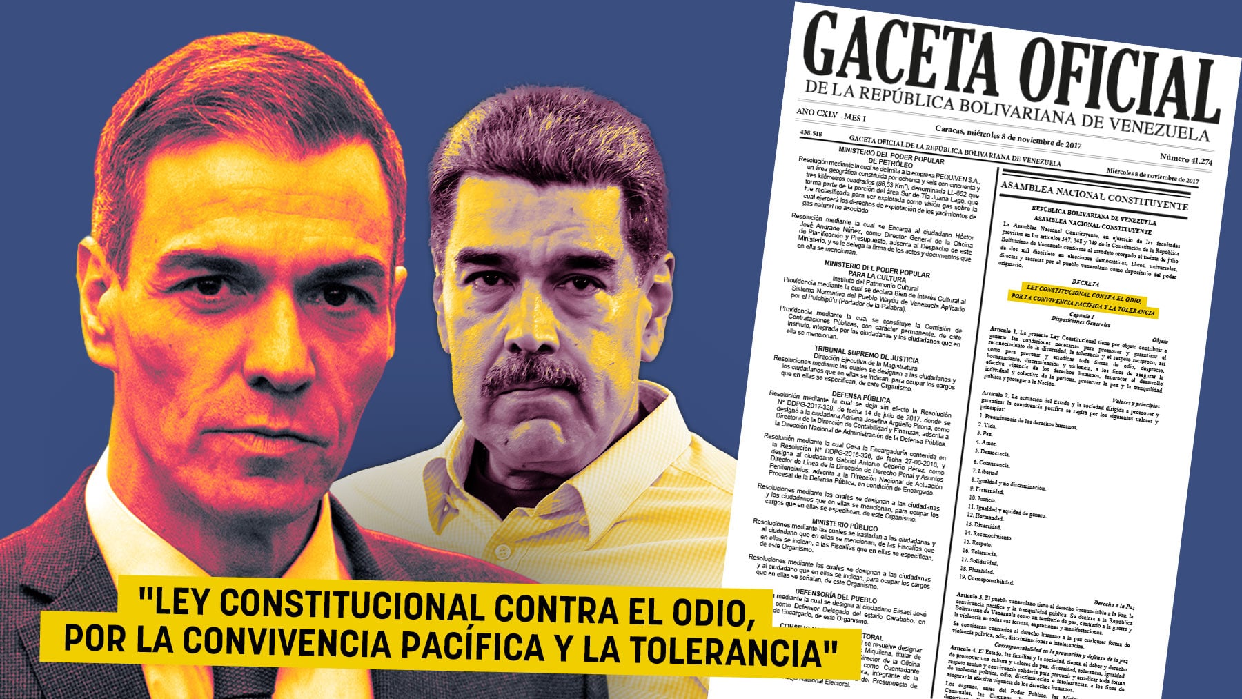 Sánchez plagia a Maduro y al kirchnerismo con su