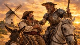 Refrán que repetimos mucho y aparece en El Quijote, refranero español en El Quijote, refrán hoy por ti y mañana por mí, expresiones populares de Sancho Panza, origen hoy por ti y mañana por mí, refrán hoy por ti y mañana por mí en El Quijote.