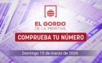 El Gordo de la Primitiva: resultado y número premiado hoy, domingo 15 de marzo de 2026