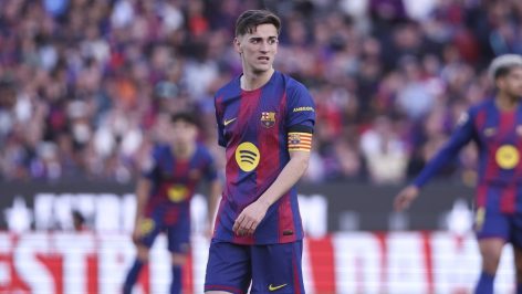 Gavi en su regreso con el FC Barcelona. (Europa Press)