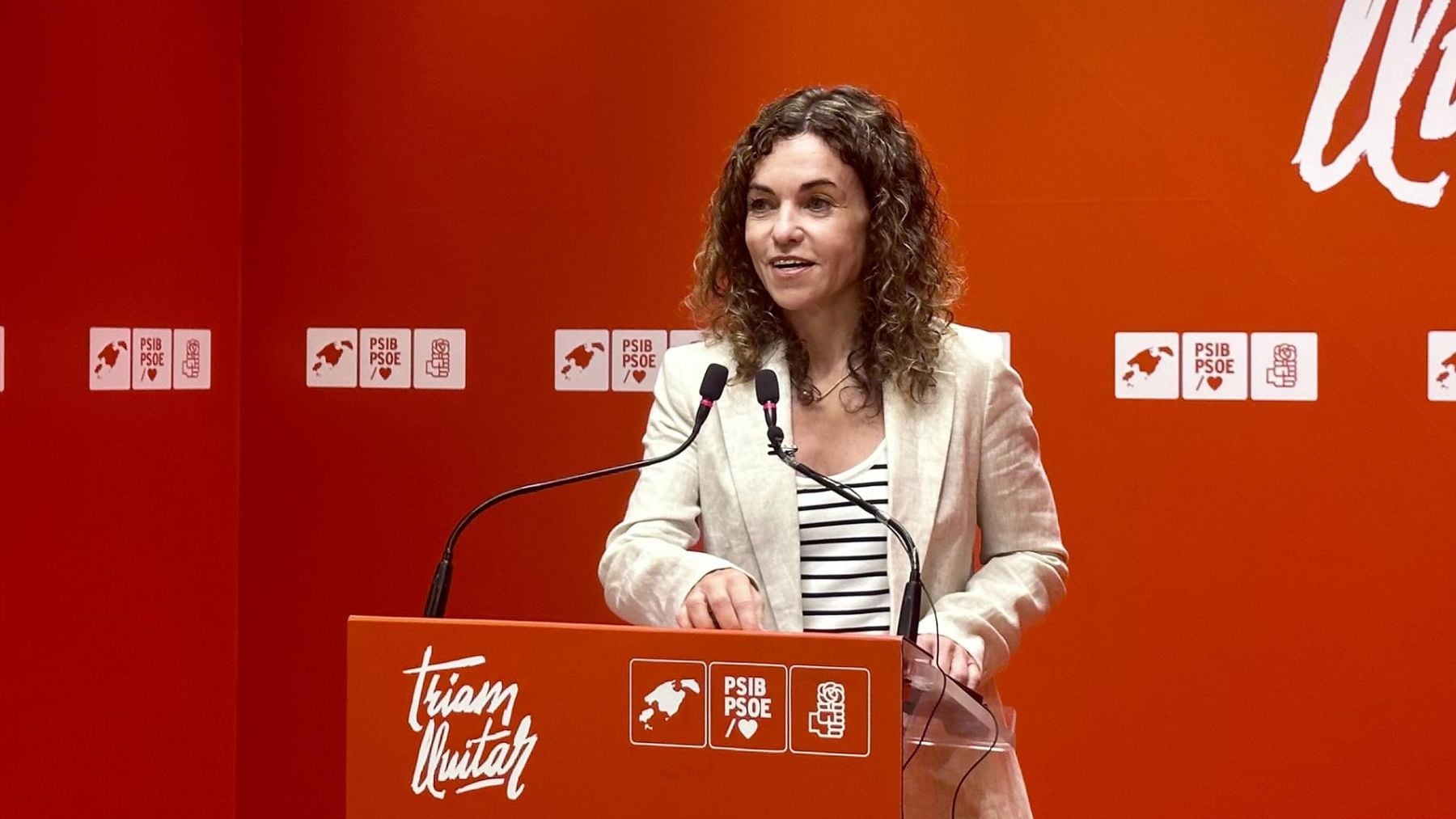 Rosario Sánchez es la vicesecretaria general del PSOE balear.
