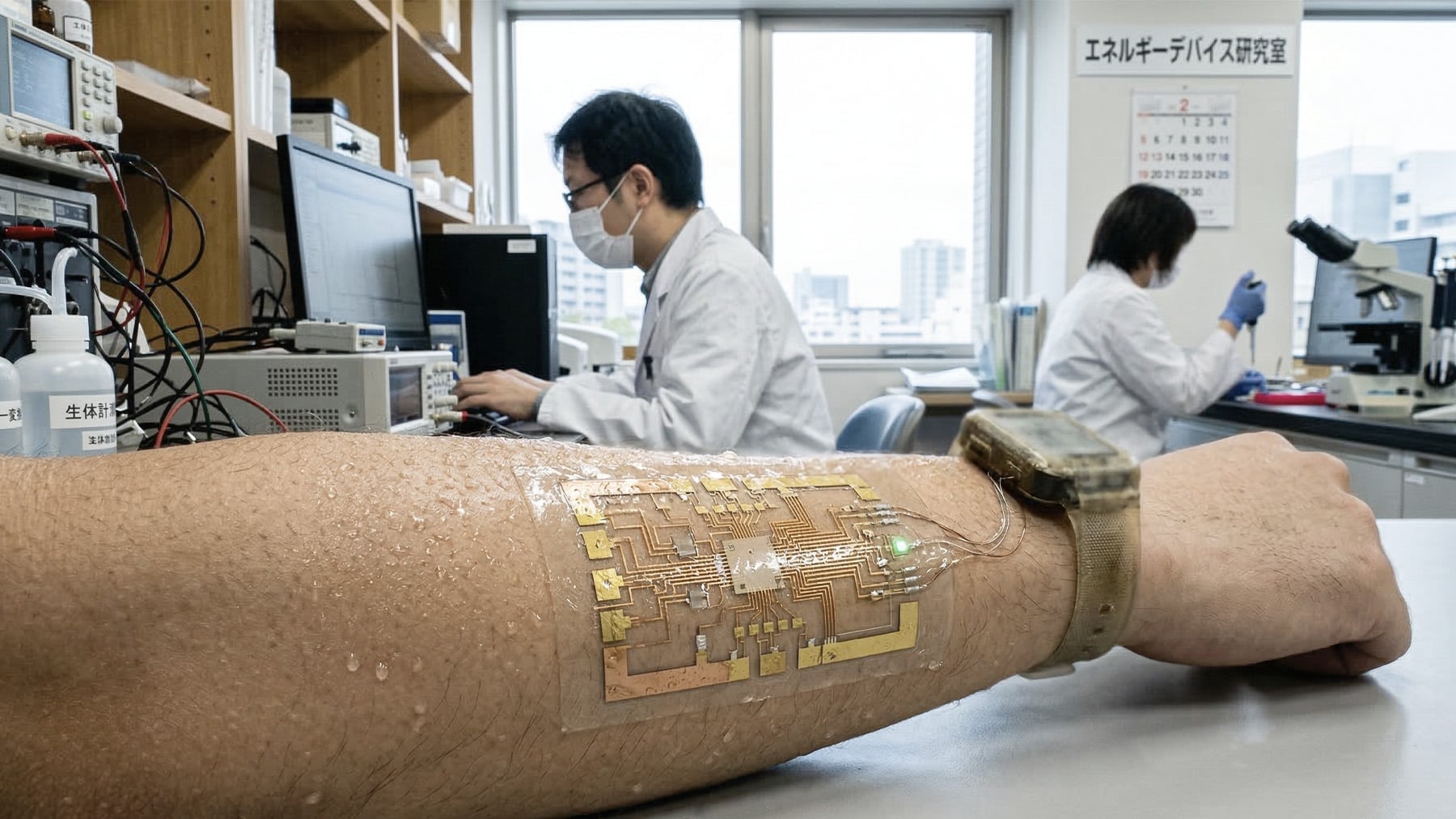 Los científicos japoneses se pasan el juego: crean un dispositivo que transforma el sudor en energía eléctrica